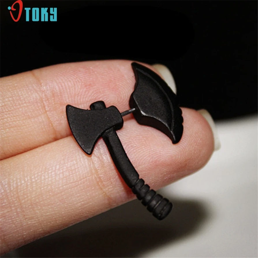OTOKY ювелирные изделия 1 пара крутая Мода Панк Рок 3D топор серьга в форме топора