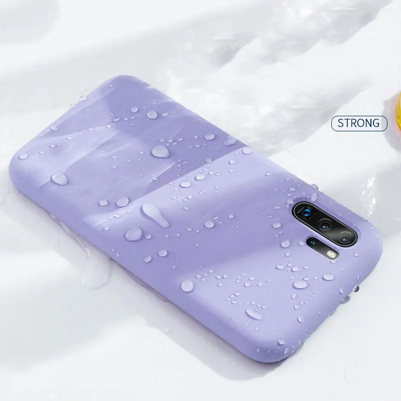 Жидкий силиконовый чехол для huawei P30 Pro тонкий мягкий чехол для телефона p 30 P30PRO p30lite светильник p30 чехол huawei p30 чехол - Цвет: Purpel