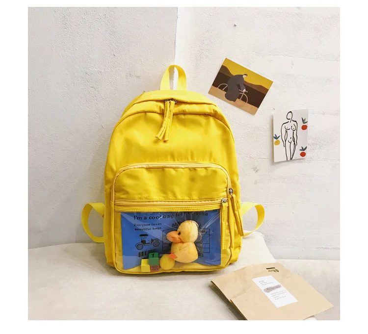Cute Clear Transparent Women Backpacks PVC Stuffed Toys Student Schoolbags Fashion Teenage Girls Bags for School Backpack New_35_17