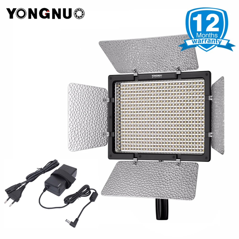 

Yongnuo YN600 II YN600L II 5500K Photographic LED Video Lighting with Power Adapter Remote Control by Phone App for Wedding