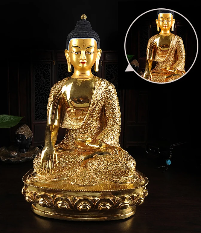 GOOD Buddha statue 32 cm 2019 HOME Talisman efficacious Protection