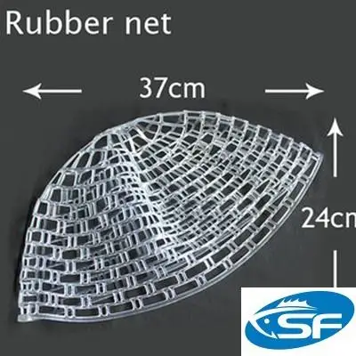 

Clear Rubber Replacement Net Bag 37 cm*24 cm Trout Net Fly fishing