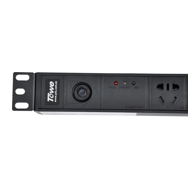 Тау EN10/G708PS 10A 7 способов GB1002 19 дюйм шкаф разъем сетевой фильтр СПД PDU