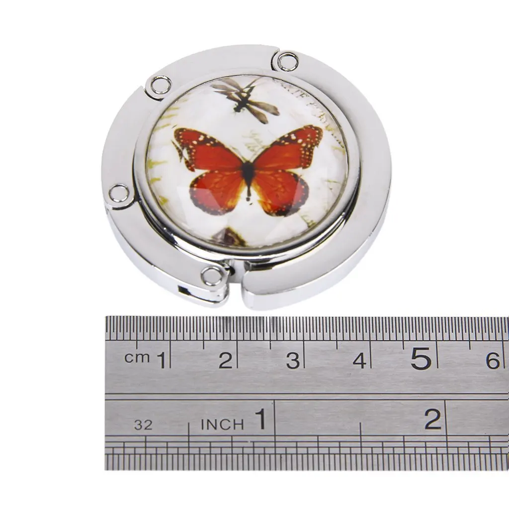 Женские бабочки Складной Сумочка Кошелек вешалка крюк для стола