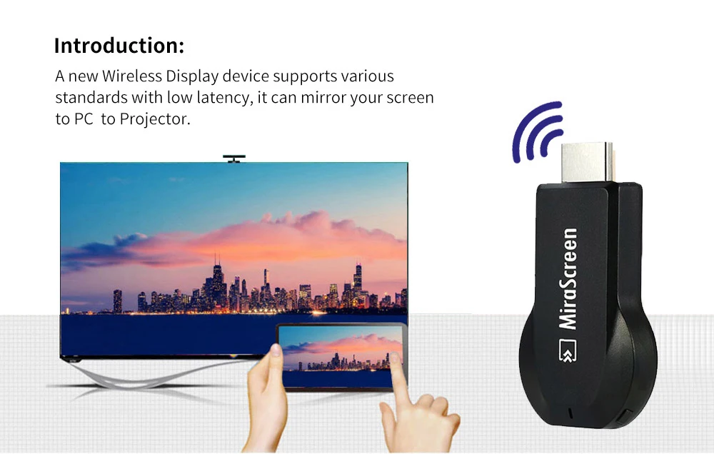 HDMI wifi Дисплей приемник ТВ ключ misescreen DLNA Airplay Miracast tv Stick медиаплеер 1080P мульти-дисплей VS Anycast dvb