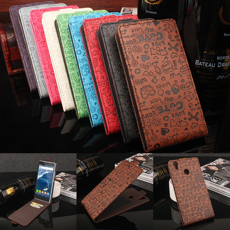 

HongBaiwei Phone Case For THL T9 Pro 3D Print Cute Cartoon Pattern Leather Flip Cover Cases with Card Slot Pink