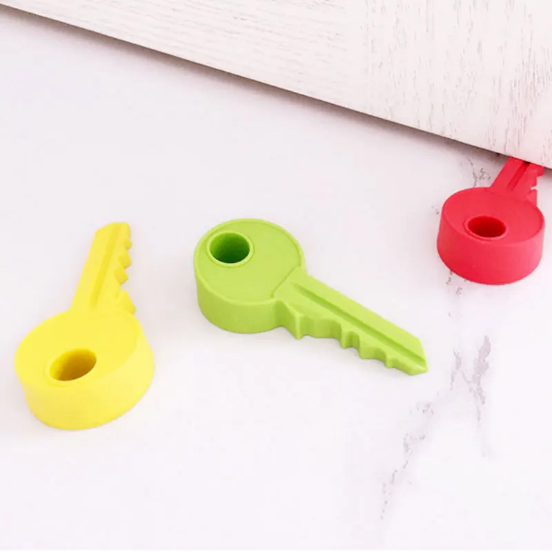 1Pcs Child Protection Key Shape Door Stop Children Safety Cartoon Door Security Stopper Cute Baby Safety Door Stopper Door Lock