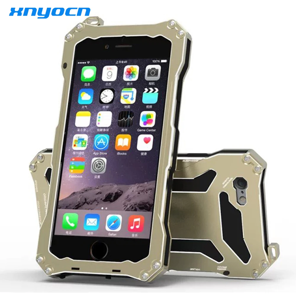 

Luxury 5 5s SE Waterproof Shockproof Metal Aluminum Armor Hard Case for Apple IPhone 5s SE Waterproof Cover with Tempered Glass