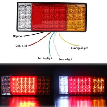 

Pair Left Right 44-LED truck trailers caravans Rear Light Waterproof DC12V Tail/Turn Signal/Reverse Lamp