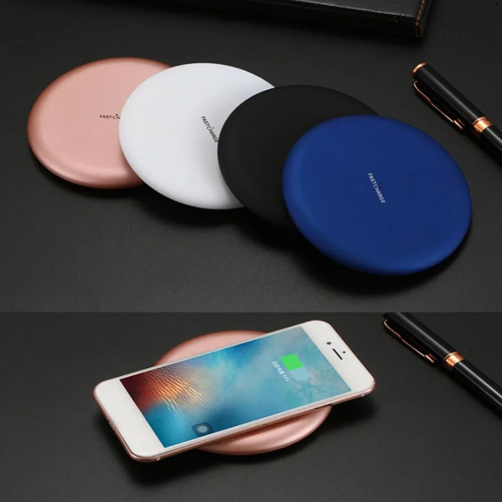 

EDAL QI Wireless Charger Pad For iPhone 8 X Samsung Note 8 Fast Charging Mobile Phone Desktop Wireless Charging Dock Station