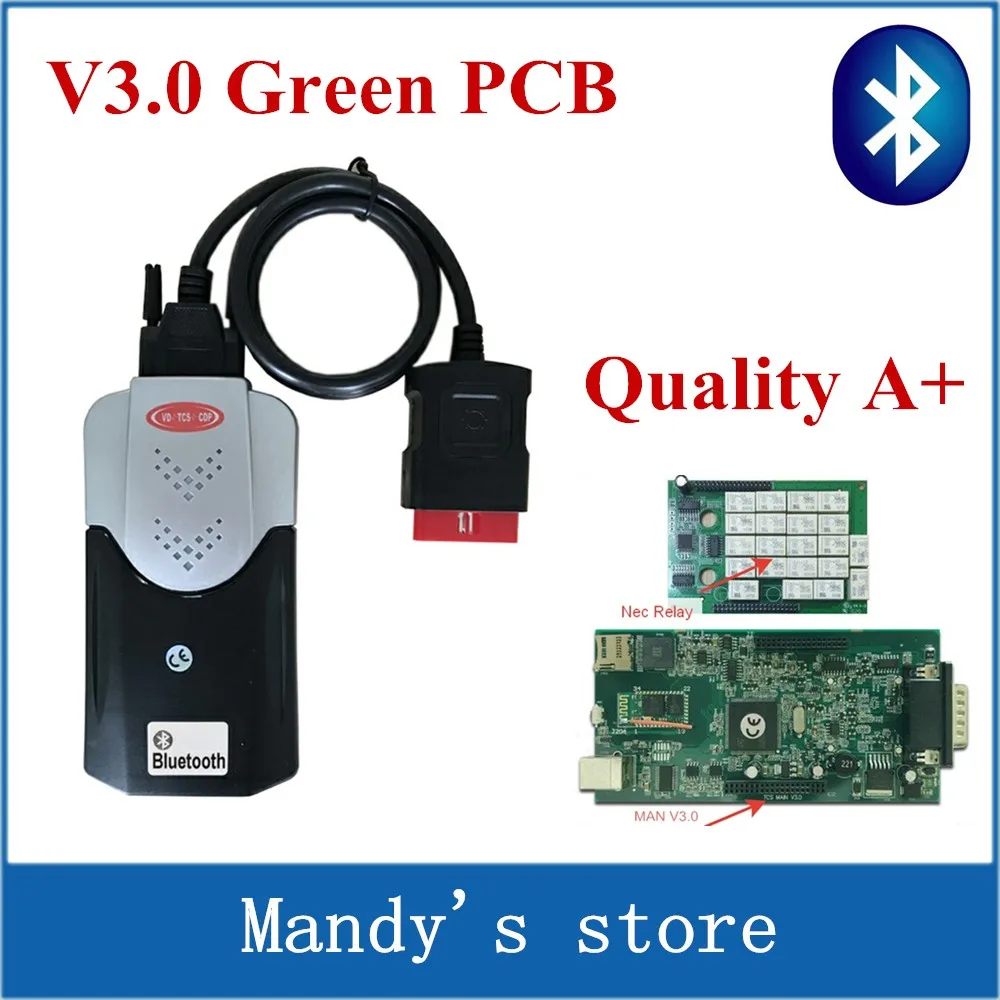 Prix pour Qualité Un V3.0 Vert PCB Soutien Plus Modèle De Voiture Pour Nouveau vci vd tcs cdp avec bluetooth SCANNER VD TCS cdp pro plus avec LED 3 EN Prix pour Qualité Un V3.0 Vert PCB Soutien Plus Modèle De Voiture Pour Nouveau vci vd tcs cdp avec bluetooth SCANNER VD TCS cdp pro plus avec LED 3 EN