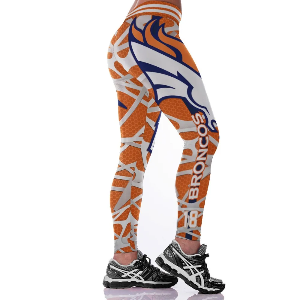 

Unisex Football Team Broncos 18 Print Tight Pants Workout Gym Training Running Yoga Sport Fitness Exercise Leggings Dropshipping