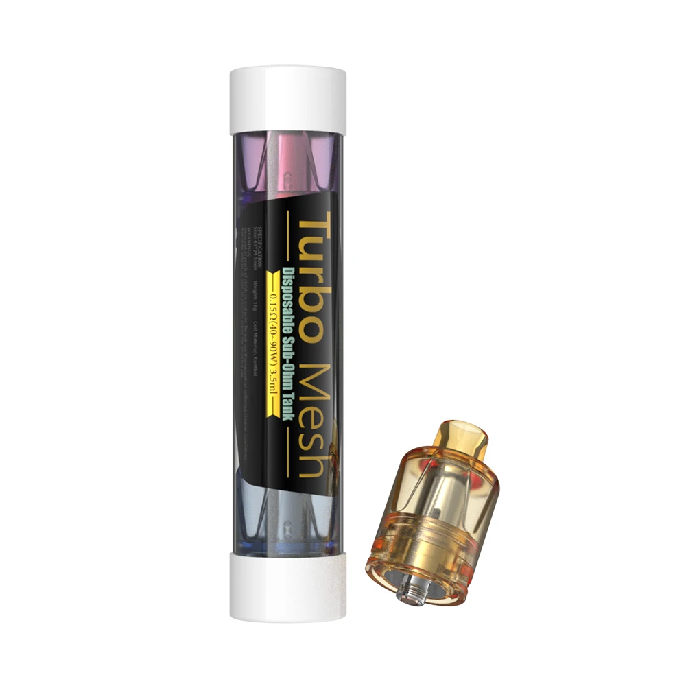 3pcs Vapemons Turbo Mesh Vape Tank 4ml 510 Thread 0.15ohm Mesh Coil Disposable Vaporizer Electronic Cigarette MTL Atomizer 3pcs Vapemons Turbo Mesh Vape Tank 4ml 510 Thread 0.15ohm Mesh Coil Disposable Vaporizer Electronic Cigarette MTL Atomizer