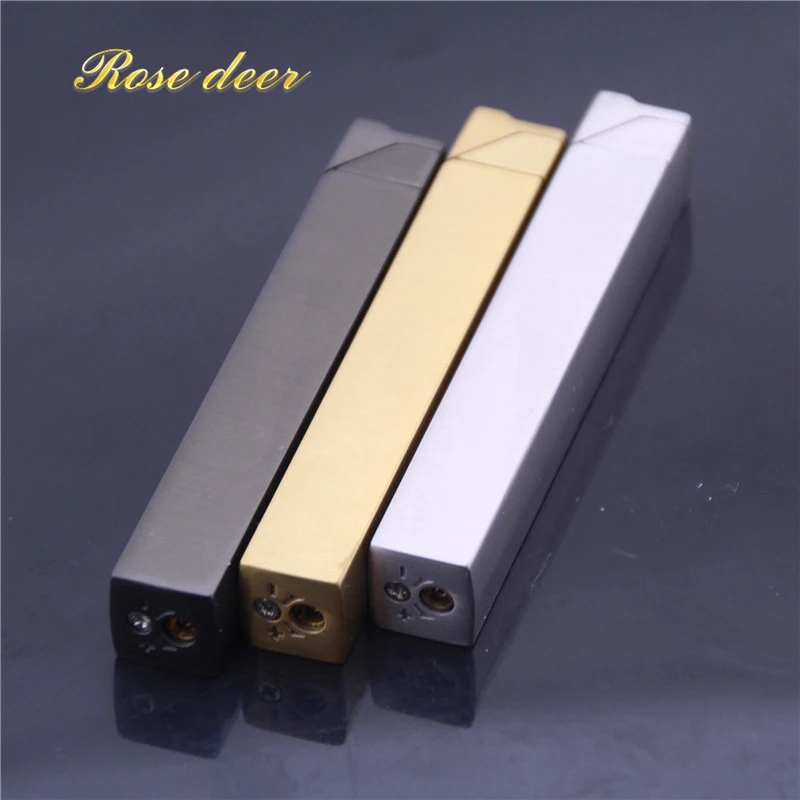 

Cheetah Luxury Compact Jet Butane Lighter Gasoline Lighter Inflated Gas Bullion Oil Lighter Grinding Wheel Bar Gold Brick Metal