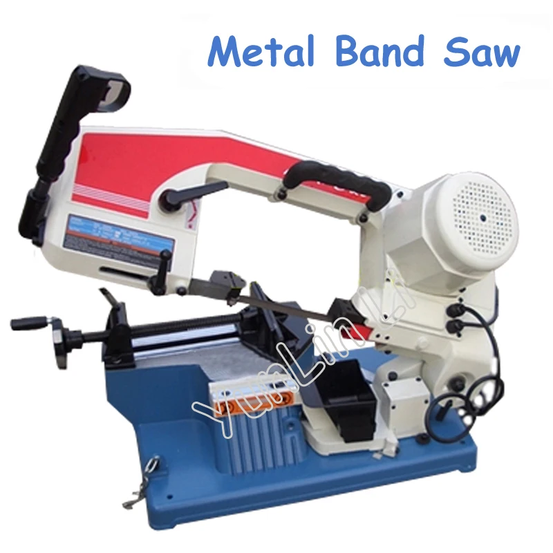 Metal Band Saw Machine 220V 375W Stainless Steel Table Saw Desktop Hand