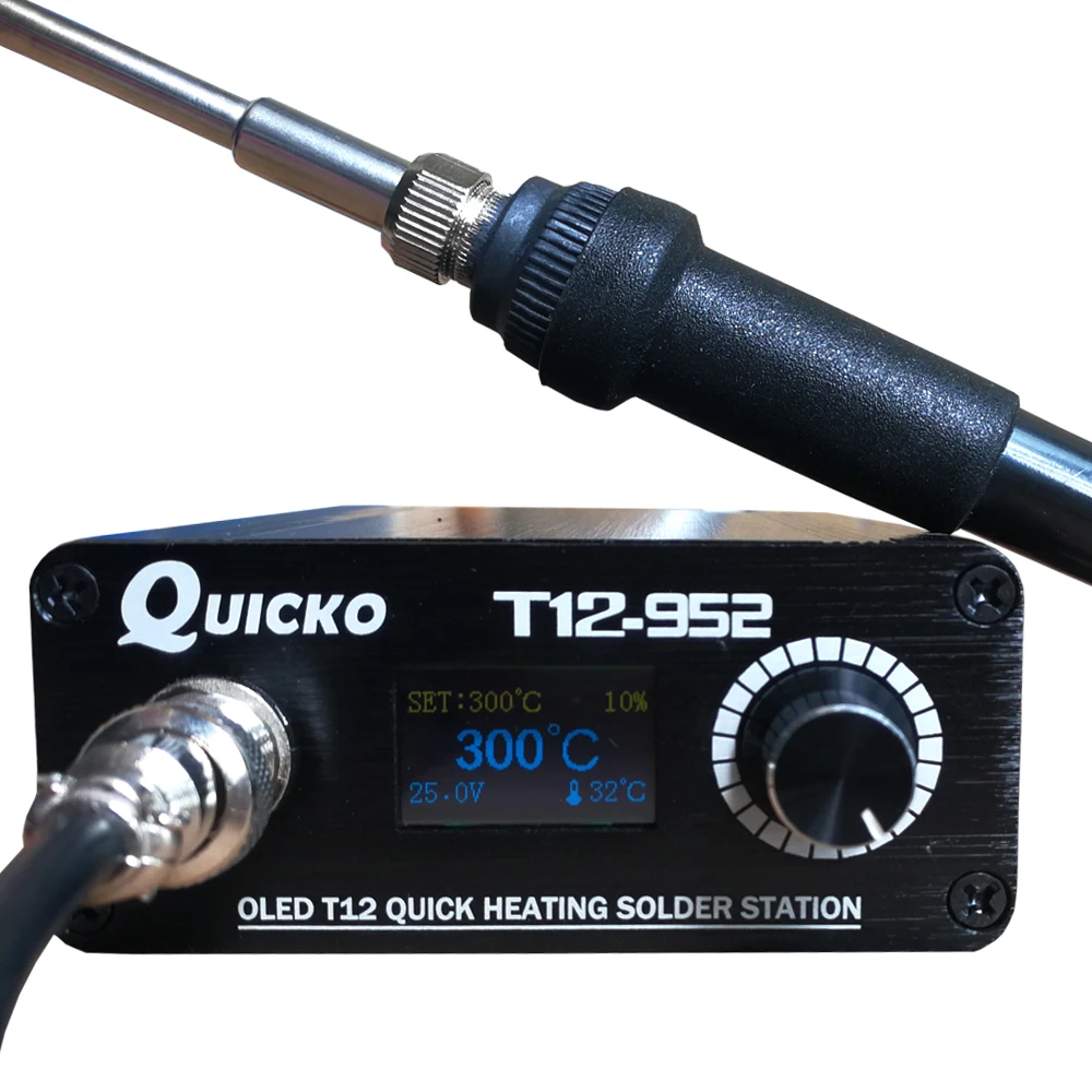 Паяльная станция Quicko T12 STC OLED электронный сварочный паяльник 2020 новая версия