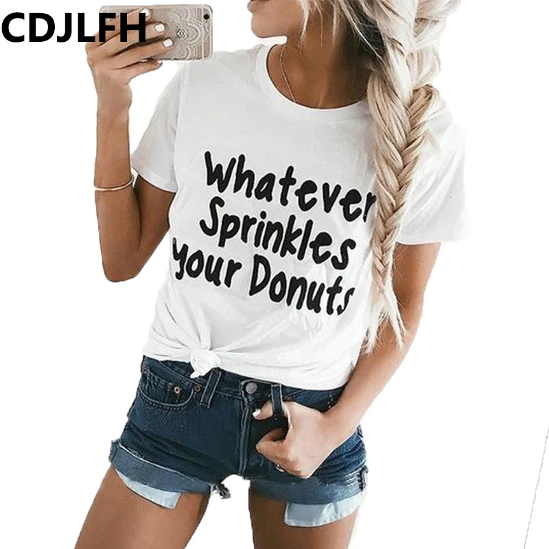 CDJLFH модная черная футболка женская для отдыха с круглым вырезом топы сексуальные