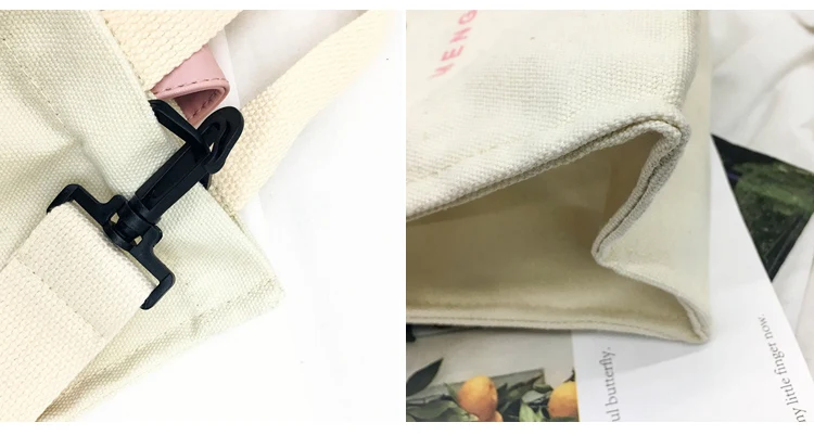 Menghuo Canvas Bag for Women 2018 Tote Ladies Casual Shoulder Bag Reusable Shopping Bags Beach Bag Female Cotton Cloth Handbag_43