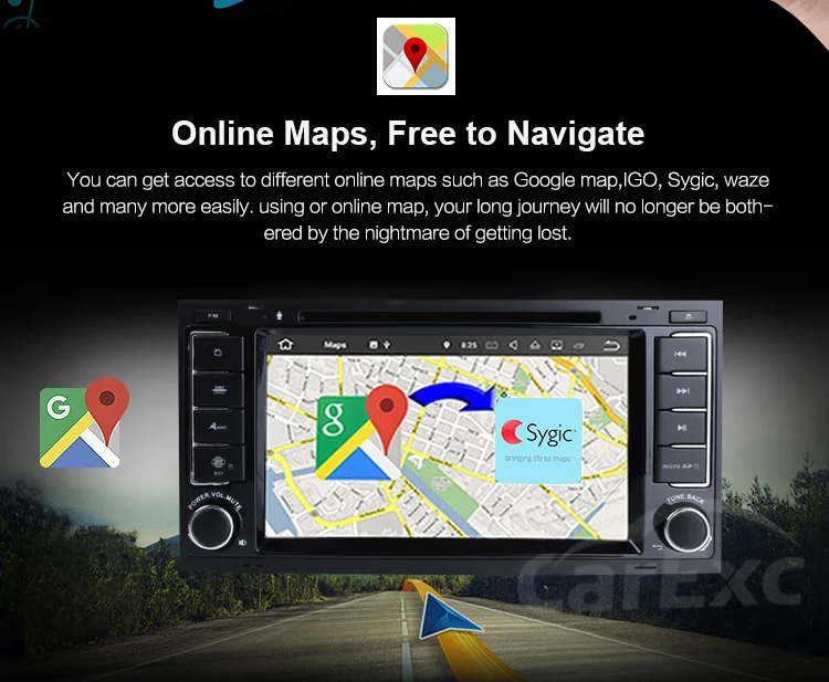Sale CarExc Android 9.0 OS Octa Core For Volkswagen Touareg VW T5 Car Radio With GPS DVD WiFi Bluetooth USB SD Multimedia Navigation 10