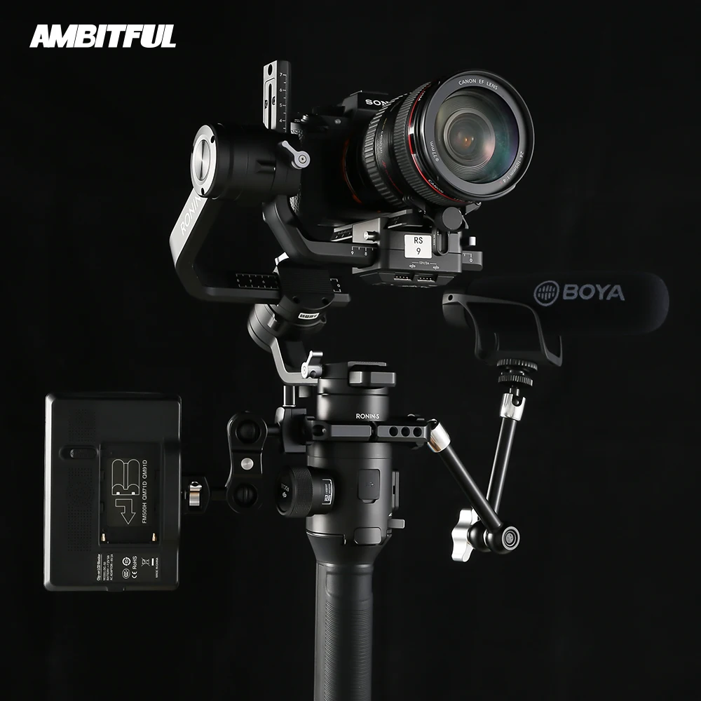 Микрофон AMBITFUL для видеокамеры монитора крепежный зажим DJI Ronin S Gimbal с резьбовыми