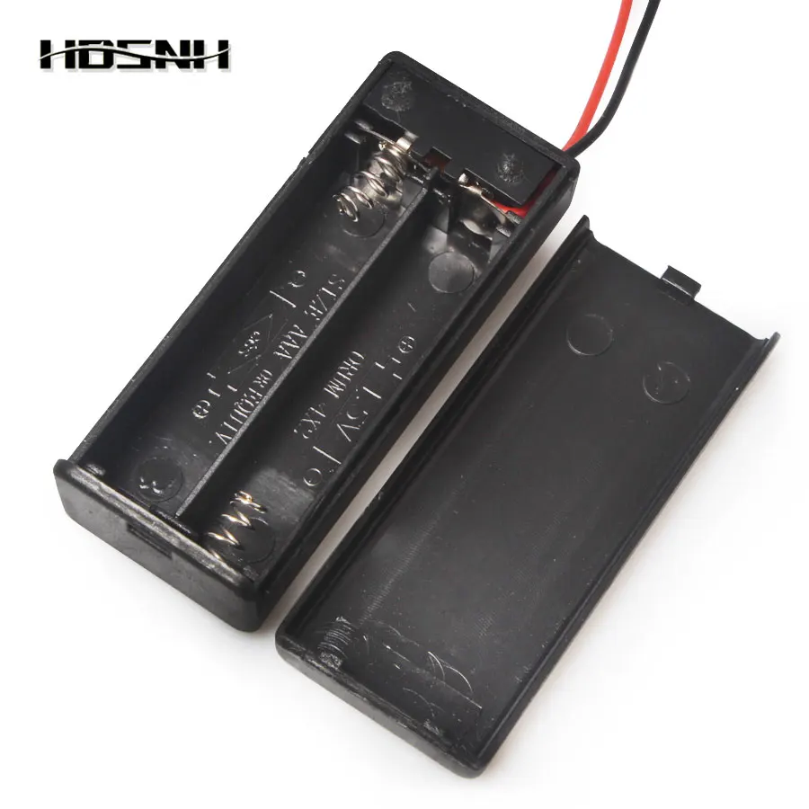 2 * AAA 3 в твердая пластиковая крышка держатель для хранения коробка контейнер
