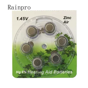 

Rainpro 12PCS/LOT( 2 cardboard) A312 312 PR41 Zinc Air 1.45V for Hearing Aid coin cell Batteries
