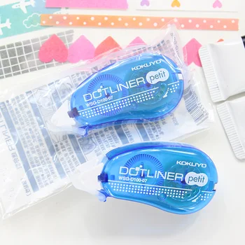 

1 Pcs Mini Double-Sided Tape Adhesive Roller Japan Glue Dot Liner Petit Disposable Blue 8m Dokibook Planner Accessories DIY Tool