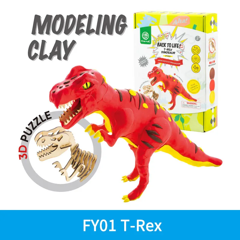 t rex clay model