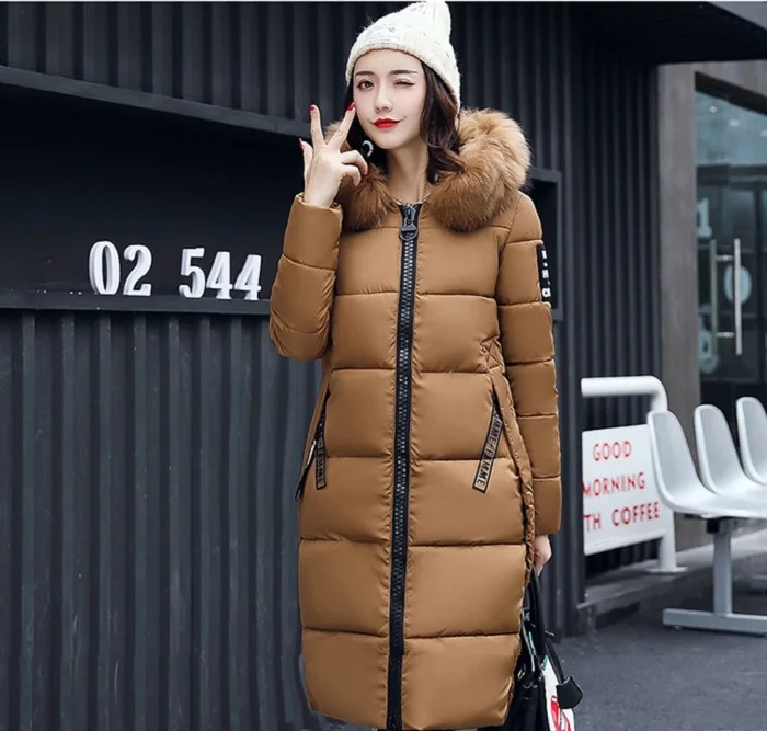 Winter Women Coat Jacket Warm High Quality Woman Jacket Winter Coat Hood Real  2017 New Winter Fashion+35 (2)