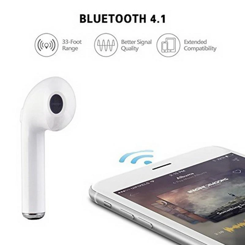 I7s TWS Мини Bluetooth Беспроводные наушники с зарядным устройством спортивные гарнитуры Android Audifonos для всех смартфонов