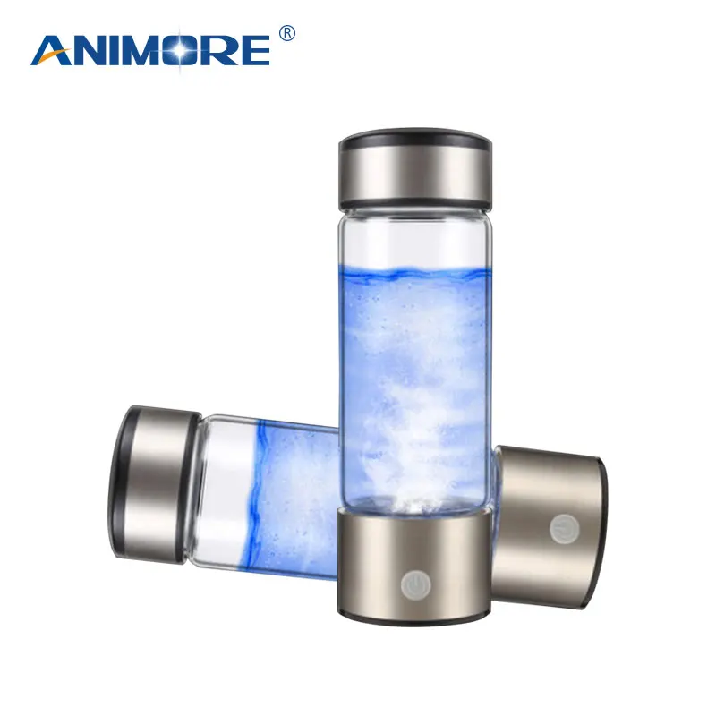 

ANIMORE Portable Rich Hydrogen Water Bottle USB Rechargeable Rich Hydrogen Water Generator Electrolysis Water Ionizer