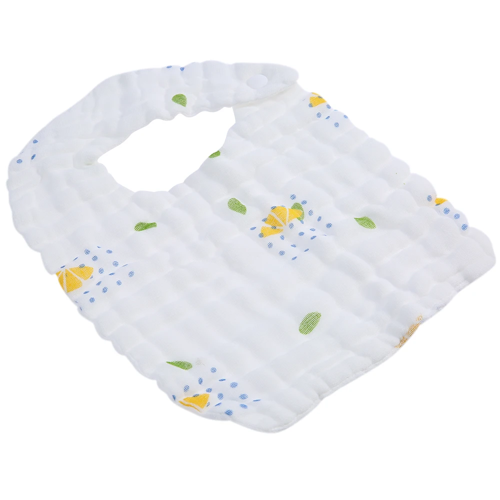 NEW 2 Pack 6 Layers Baby Bibs 100 Organic Muslin Cotton Drooling