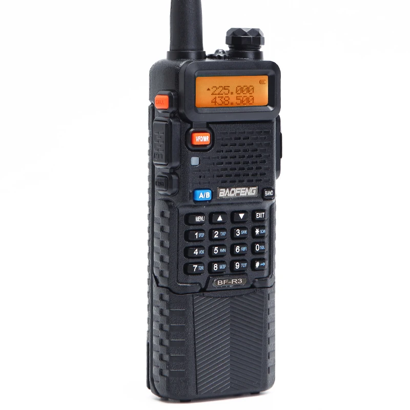 BaoFeng BF-R3 трехдиапазонная рация ham 136-174Mhz 220-260Mhz& 400-520Mhz amatuer портативная двухсторонняя рация UV-5R