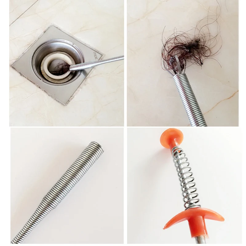 Ручной пресс тип Туалет слив Очиститель Ванная комната слив удаления волос инструмент кухонная раковина очиститель