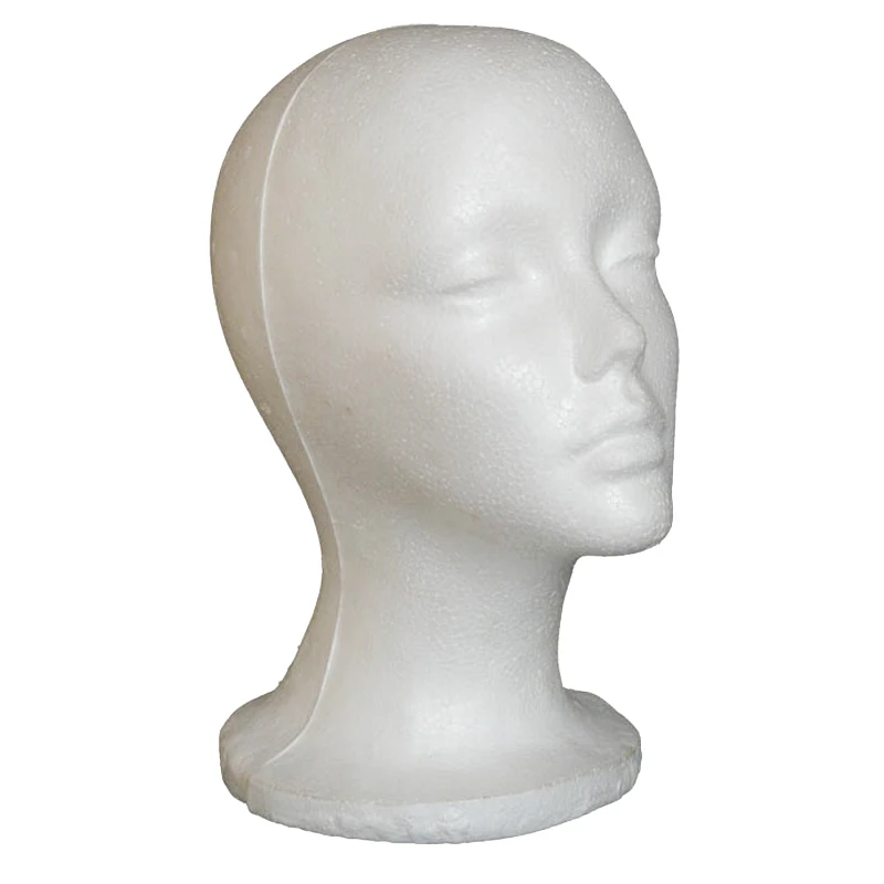 Multipurpose Foam Dummy Head Hat Cup Wig Glasses Foam Holder Styrofoam