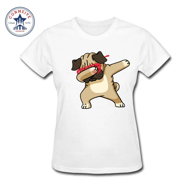 2017 Various Colors Funny Cotton Girls Dabbing Unicorn Panda Pug Cat Cartoon T Shirt Women 2017 Various Colors Funny Cotton Girls Dabbing Unicorn Panda Pug Cat Cartoon T Shirt Women