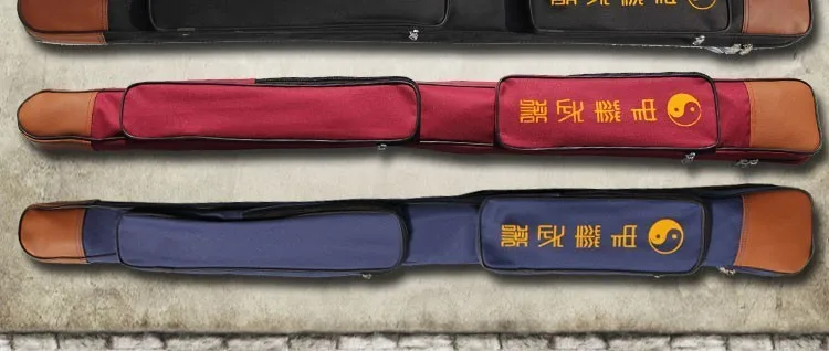 5 шт./лот) набор меча Тай Чи, длина 1,3 м, сумки с мечом, двойной слой, высокое качество, ткань Оксфорд, кожа, кендо айкидо laido