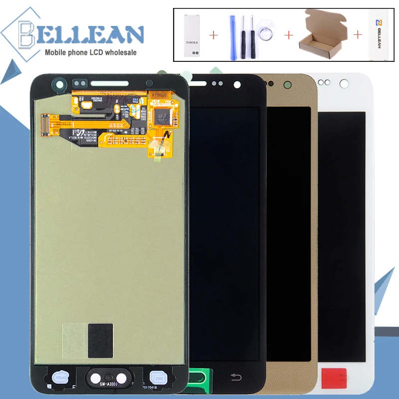 OLED для samsung Galaxy A300 A300FU A3000 SM-A300 A3 2015 FLCD Дисплей с Сенсорный экран планшета сборки