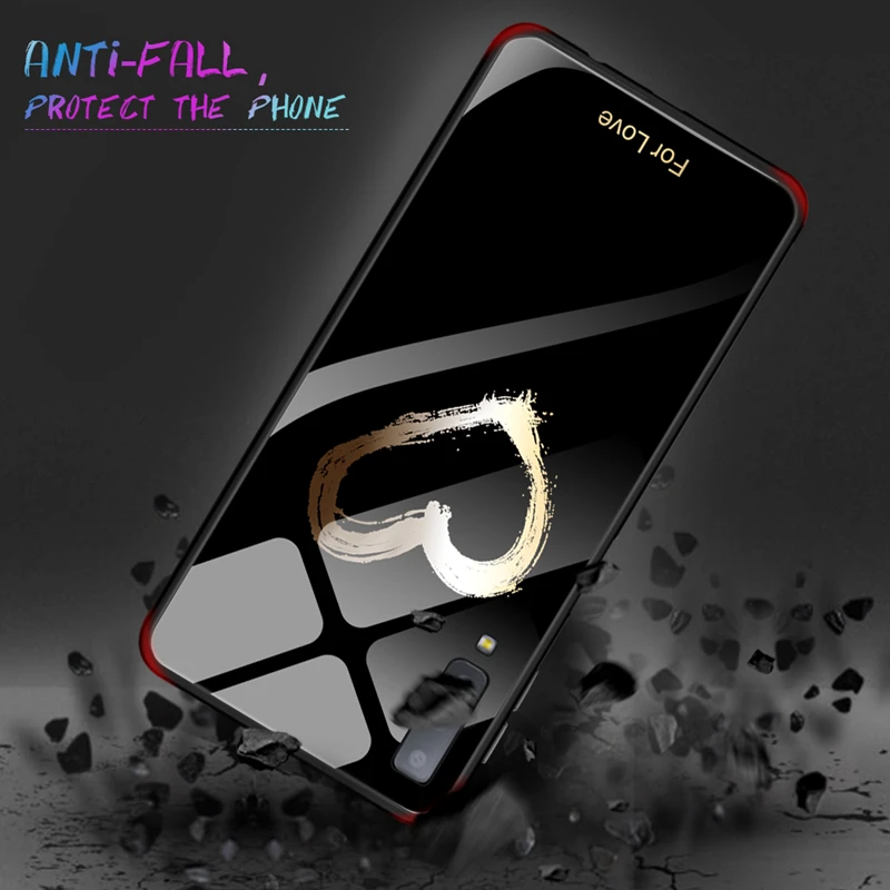 Luxury Tempered Glass Case For Samsung Galaxy S10 Plus S10e S9 S8 Note 8 9 J4 J6 Plus A7 2018 Starry Sky Protective Back Cover