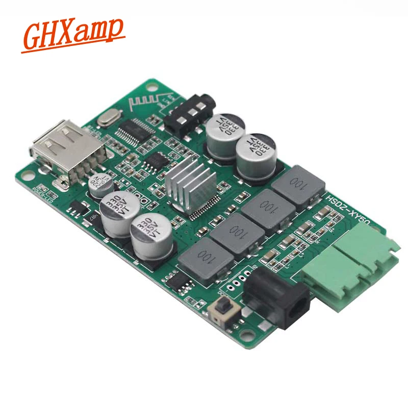 

GHXAMP TPA3116 Bluetooth 4.2 Amplifier Board 50W*2 U-Disk MP3 WMA WAV FLAC AUX Bluetooth Speaker DIY DC12V New