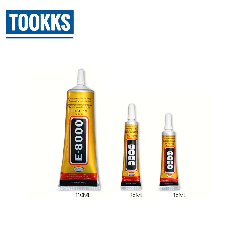 15ml/50ml/110ml E-8000 Multipurpose mobile phone screen clear glue glass gel touch screen panel frame fixing Glue 15ml/50ml/110ml E-8000 Multipurpose mobile phone screen clear glue glass gel touch screen panel frame fixing Glue