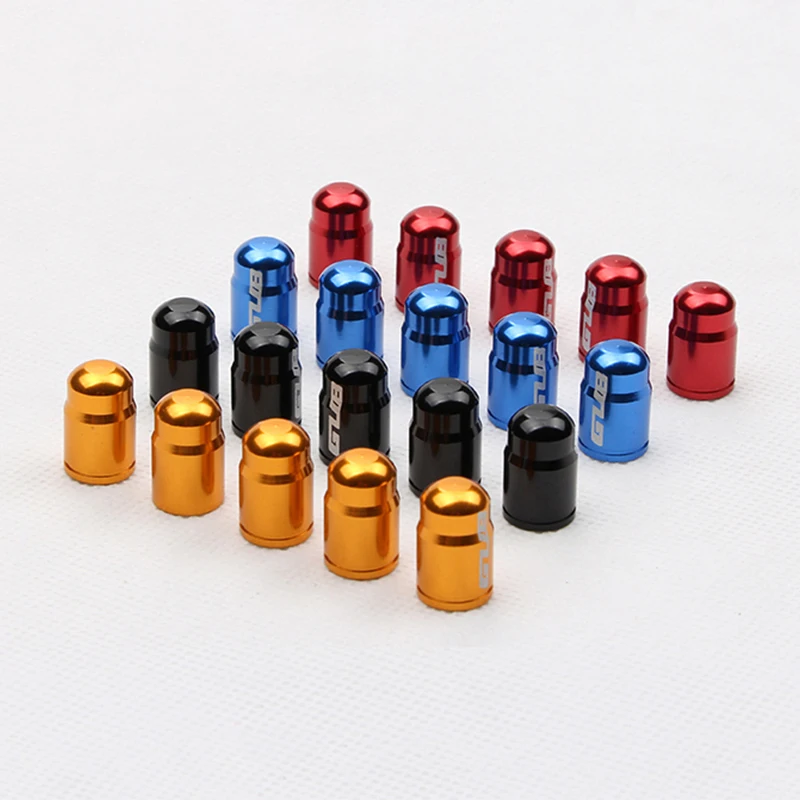 2PCS GUB Schrader Valve Caps Aluminum Alloy Bicycle Tire Valve Cap 4 Colors American Tyre Dustproof Bike Valve Caps Tire Covered accessories bicycle cap universal dustproof tyre valve cap bicycle tire valve cap bike air valve caps wheel tire valve cap