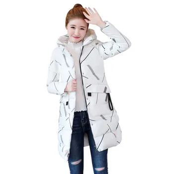 

2019 Newly High Quality Women Long Sleeve Outerwear Cotton-Padded Jackets Pocket Hooded Coats free shipping 40pNo17