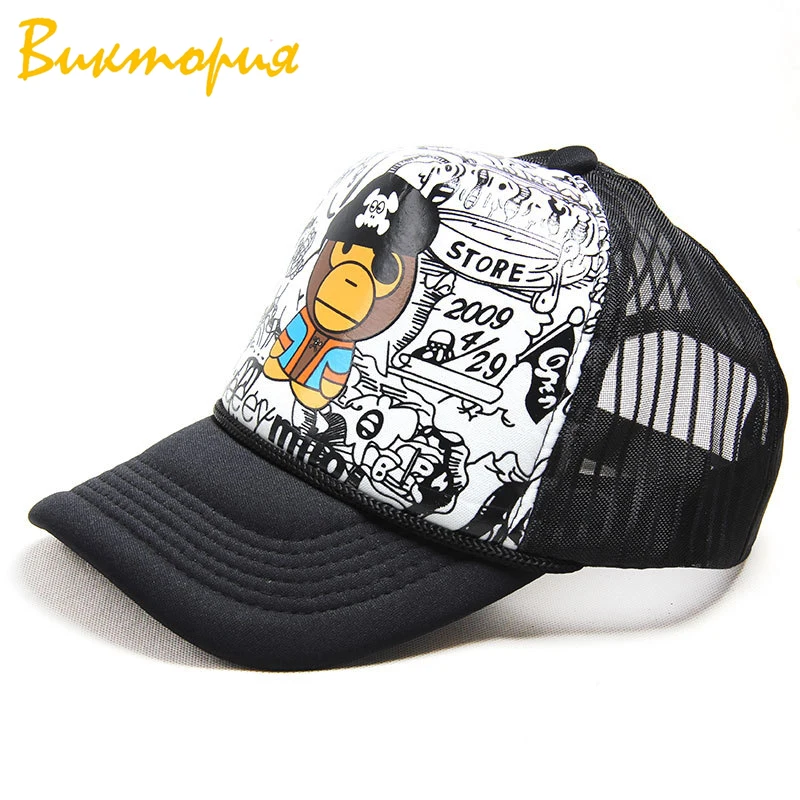 

CHARA'S brand men/women baseball Hip hop street sunhat Cartoon print adjustable Tennis cap Unisex Punk hat 2019 new