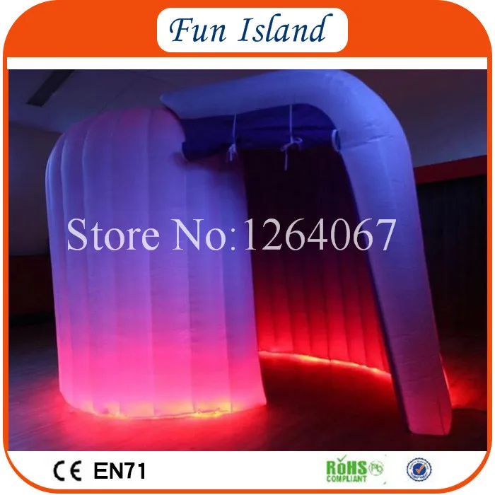 

Free Shipping 4x3m New Portable Photo Booth Enclosure/Inflatable Photo Booth With LED Light