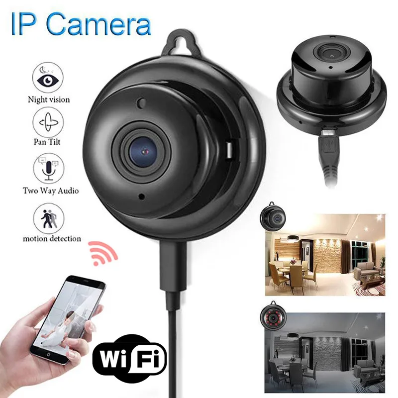 

Full HD 1080P Mini Wireless WIFI IP Camera Super Infrared Night Vision Mini Camcorders Kits for Home Security CCTV Motion Audio