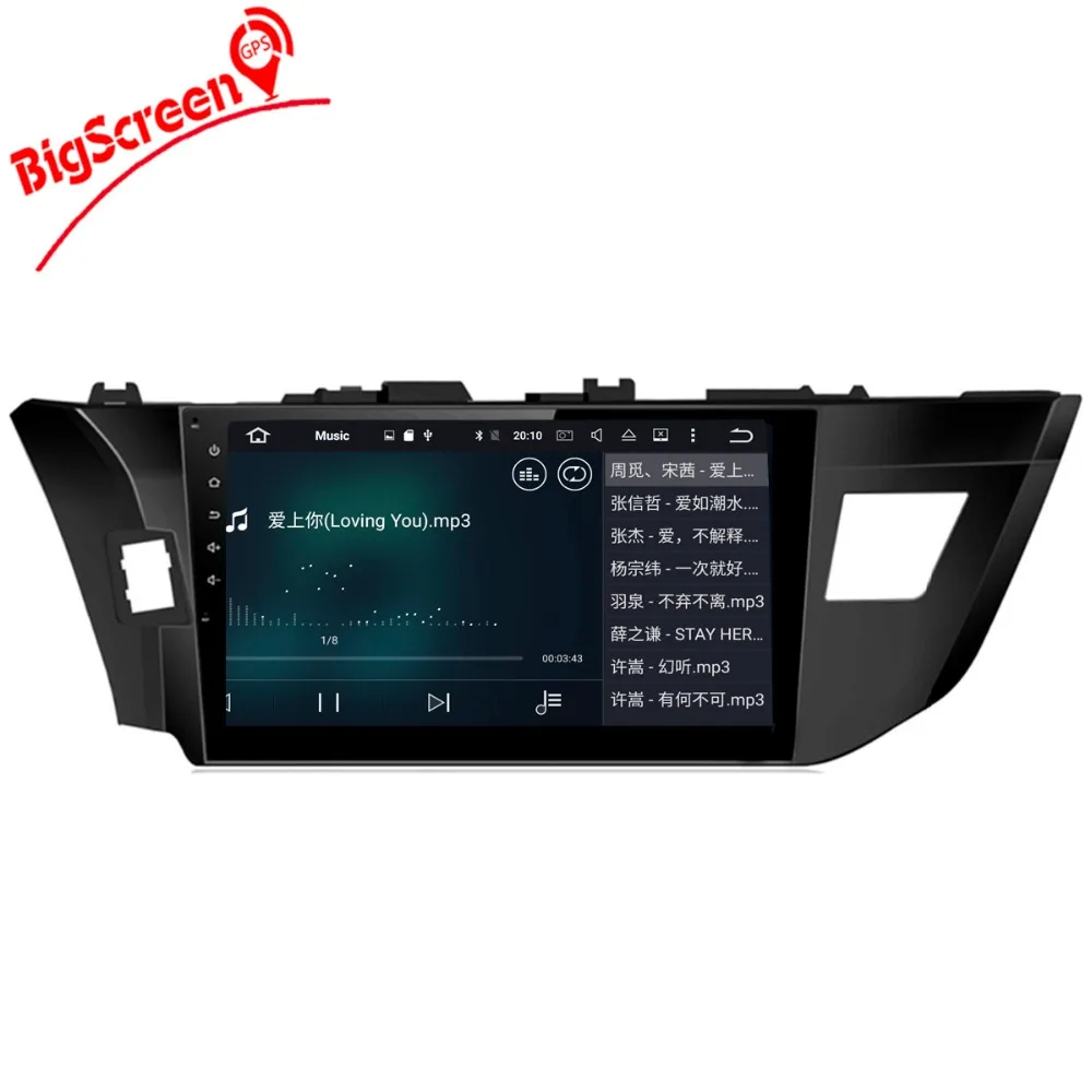 Excellent 10.2 Inch the Newest Android 8.0 7. 1 Car No DVD Player GPS Navigation For Toyota Corolla 2014-2016 Stereo Headunit WIFI Setnav 3