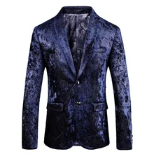 Мужская куртка весна и осень новая мужская мода Тонкий Печатный пиджак Мужская Новая деловой строгий костюм бальное вечерние платье