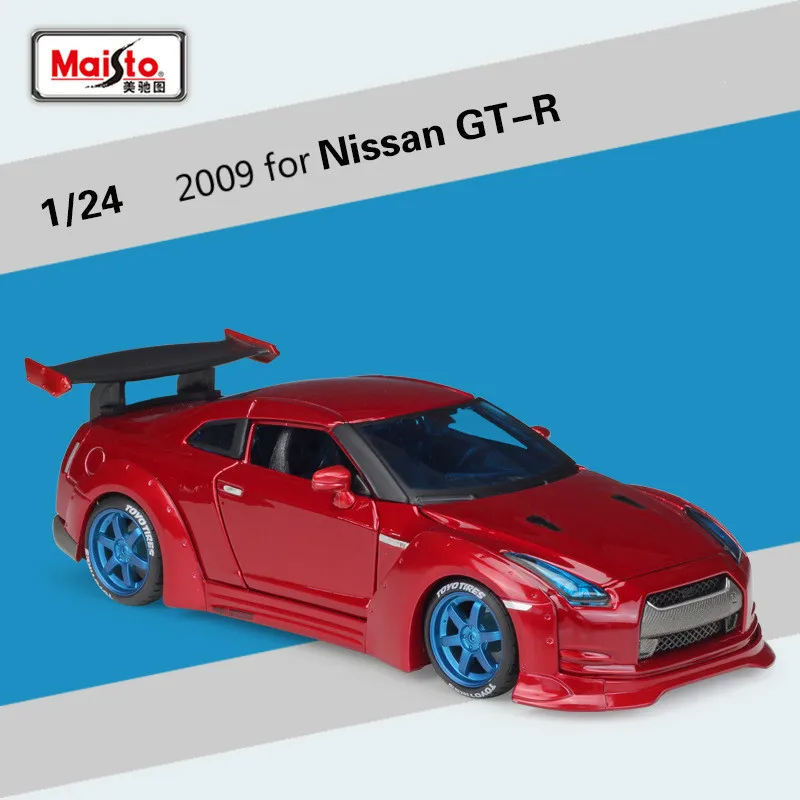 

Maisto Diecast Model Car for Nissan GTR Tokyo Drift Modified for Chevrolet Camaro for Ford Simulation Alloy Car Model Toy 1:24