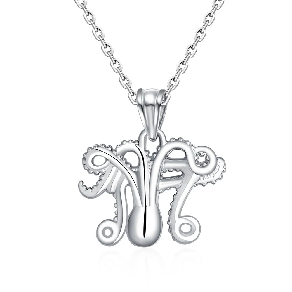 Beautiful Sterling silver 925 sterling Sterling Silver Octopus Charm